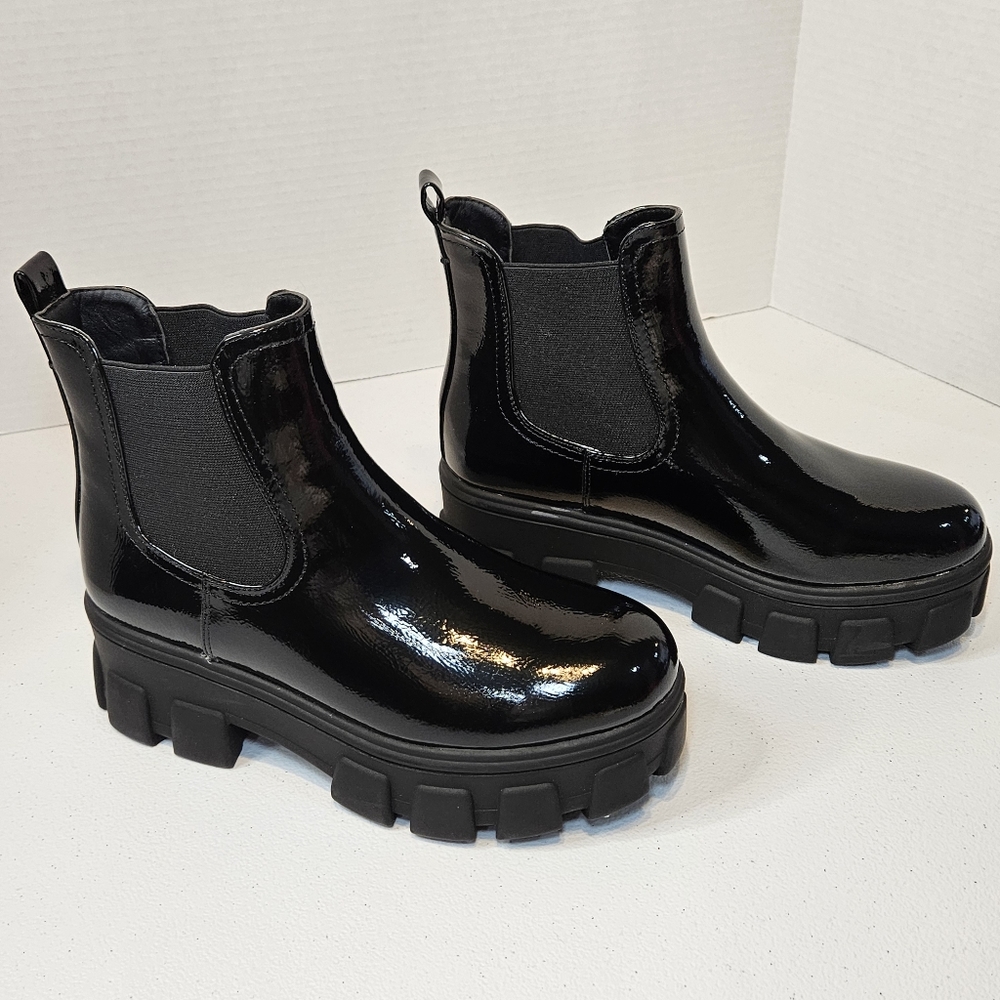 Portland Shine Chelsea Black Lugsole Boots